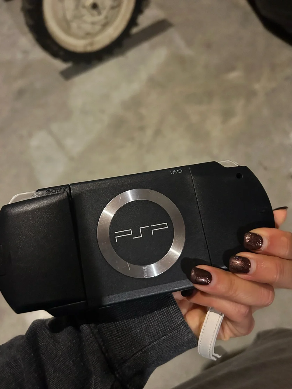 Sony PSP Portable Gaming Console - Black with Silver Trim